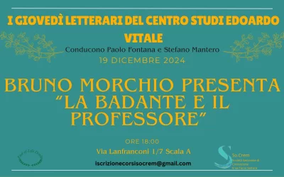 Bruno Morchio presenta “Il Bandate ed il Professore”