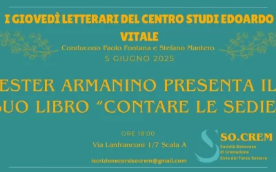 Ester Armanino presenta il suo libro “Contare le sedie”